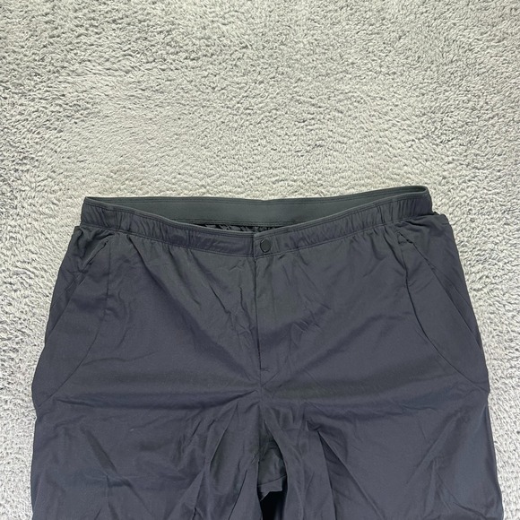 Paskho Pant Mens XL Black Nylon Windbreaker Straight Hiking Gorpcore Stretch - Picture 2 of 12